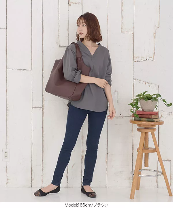 サイドポケットトートバッグ [B898] - レディースファッション通販