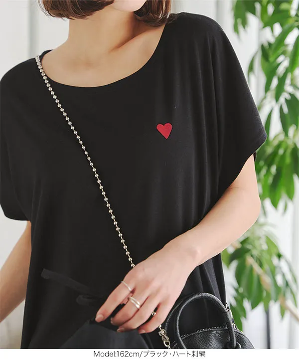 ゆったりビッグシルエット選べる刺繍orロゴTシャツ[C2000] | トップス全品送料無料！9/11(金)18:00〜9/14(月)朝11:59まで