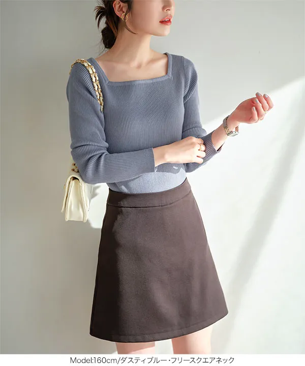 選べるタイプ] 定番リブニットトップス [C2717] - レディース