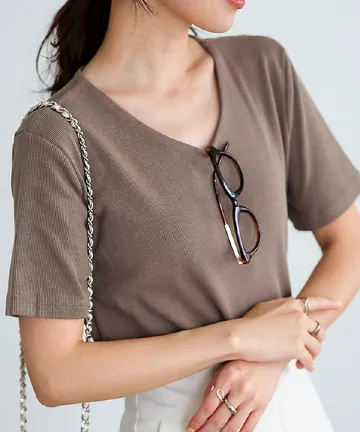 選べる2タイプ前身二重半袖Tシャツ [C365E]