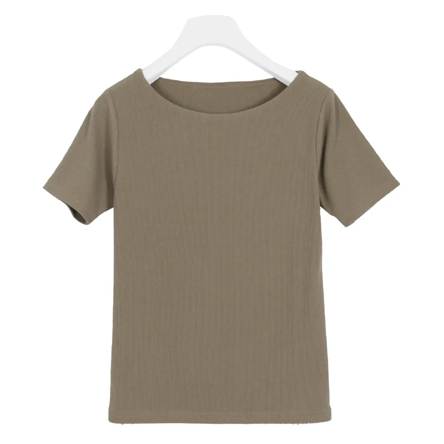 [ S M L ] 選べるタイプ 前身二重細リブ半袖Tシャツ [C365EE]のレビュー