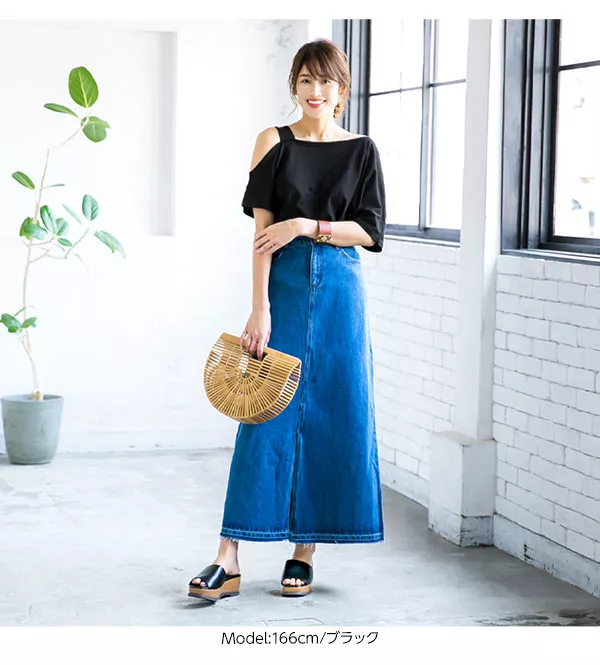 ワンショルダーカットトップス [C3428]　 | トップス全品送料無料！9/11(金)18:00〜9/14(月)朝11:59まで