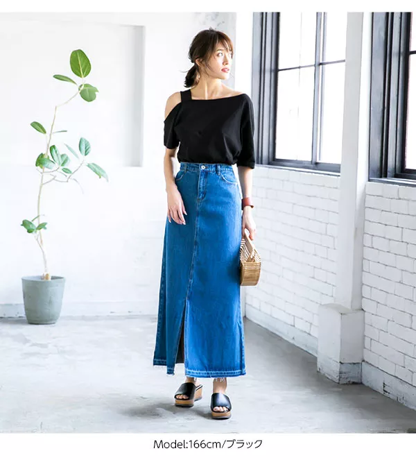 ワンショルダーカットトップス [C3428]　 | トップス全品送料無料！9/11(金)18:00〜9/14(月)朝11:59まで