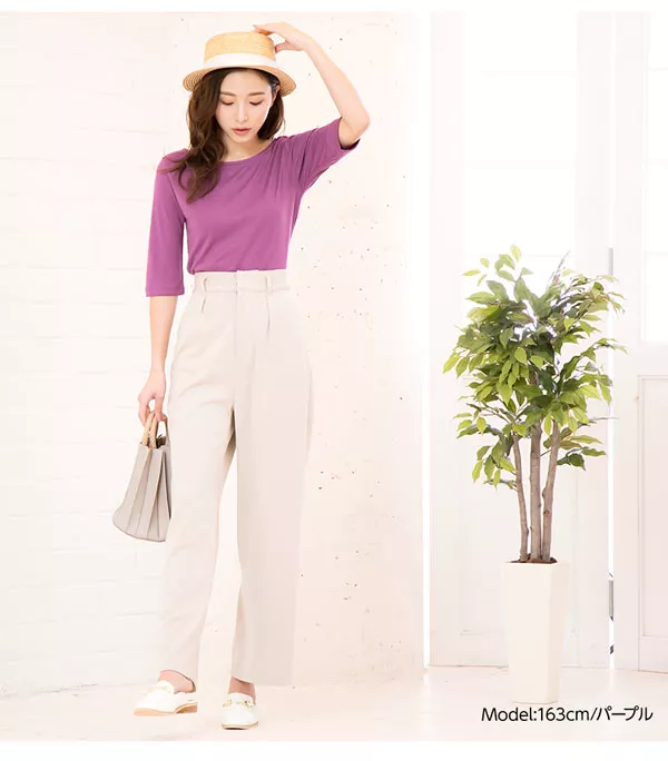 バックバレエ5分袖Tシャツ [C3628]  　