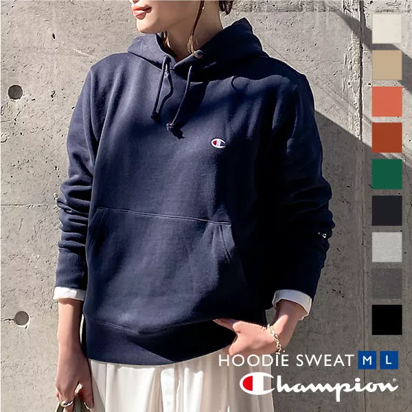 Champion ]プルオーバーフード付スウェット [C3729] - レディース