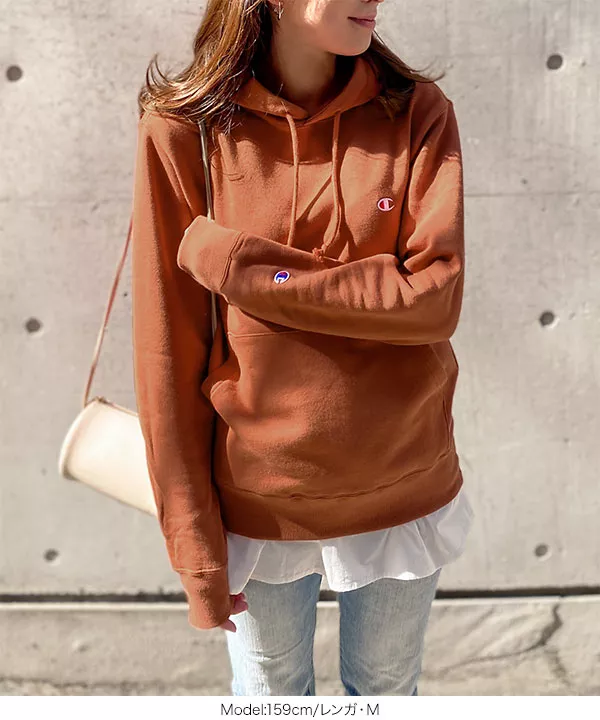 Champion ]プルオーバーフード付スウェット [C3729] - レディース