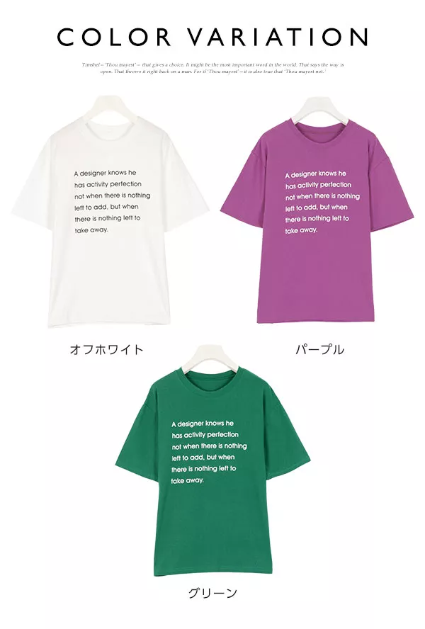 ロゴTシャツ [C3786]  　