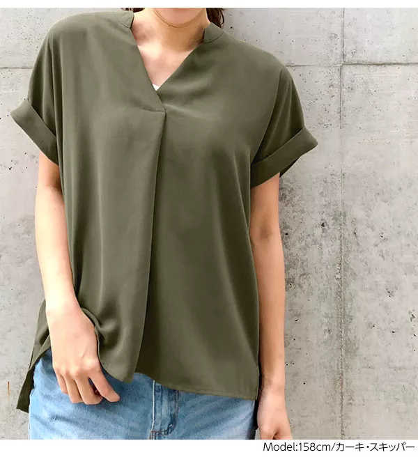 柔らかリネンタッチの選べる3タイプブラウス [C3849]  　 | トップス全品送料無料！9/11(金)18:00〜9/14(月)朝11:59まで