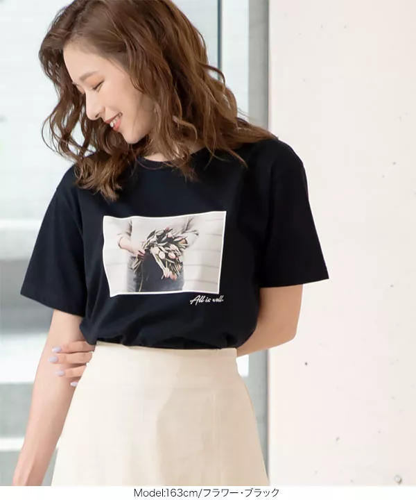 選べるフォトプリントTシャツ [C3877] - レディースファッション