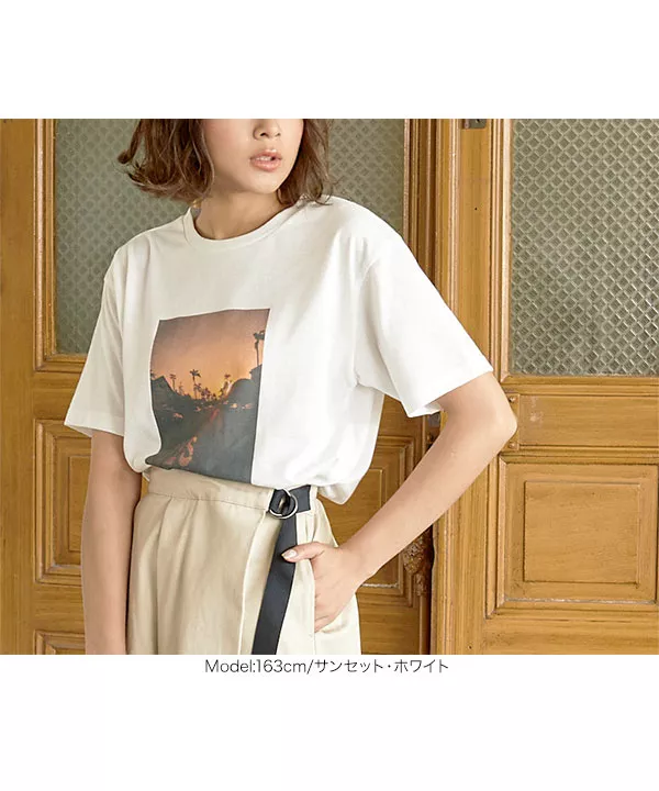選べるフォトプリントTシャツ [C3877] - レディースファッション