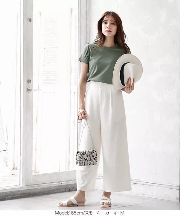 シルケットカットソーTシャツ [C3909]  　