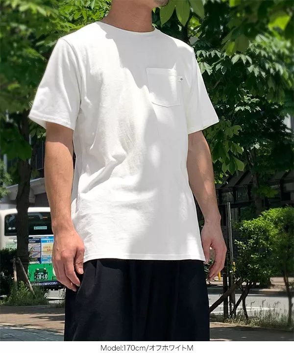 [ 近藤千尋さんコラボ ] [ メンズ ]ポケット付きサイドスリットゆるTシャツ [C3955]  　 | トップス全品送料無料！9/11(金)18:00〜9/14(月)朝11:59まで