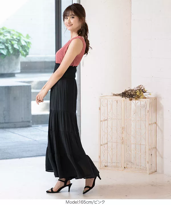 前後2wayペーパーニットトップス [C3957] | トップス全品送料無料！9/11(金)18:00〜9/14(月)朝11:59まで