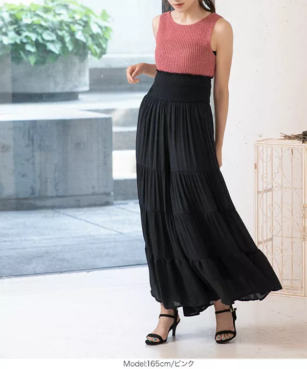 前後2wayペーパーニットトップス [C3957] | トップス全品送料無料！9/11(金)18:00〜9/14(月)朝11:59まで