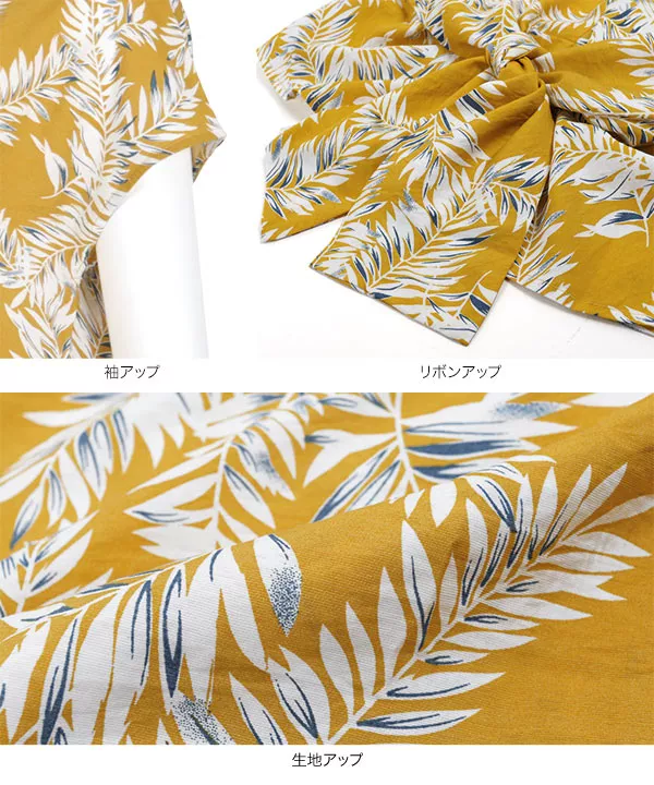 前後２WAYウエストノットブラウス [C3989]  　