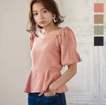 2wayボリュームスリーブブラウス [C4016]   　