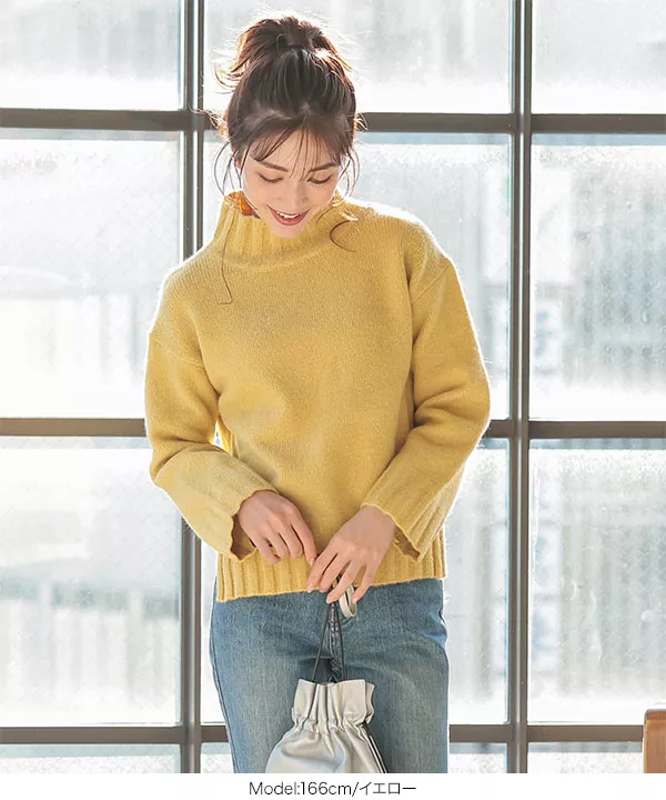 もっちりマシュマロハイネックニット [C4097] - レディース