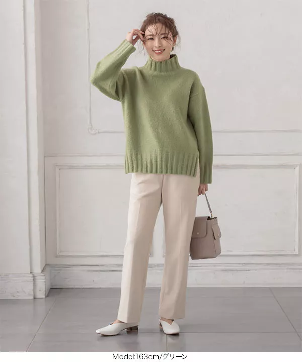 もっちりマシュマロハイネックニット [C4097] - レディース