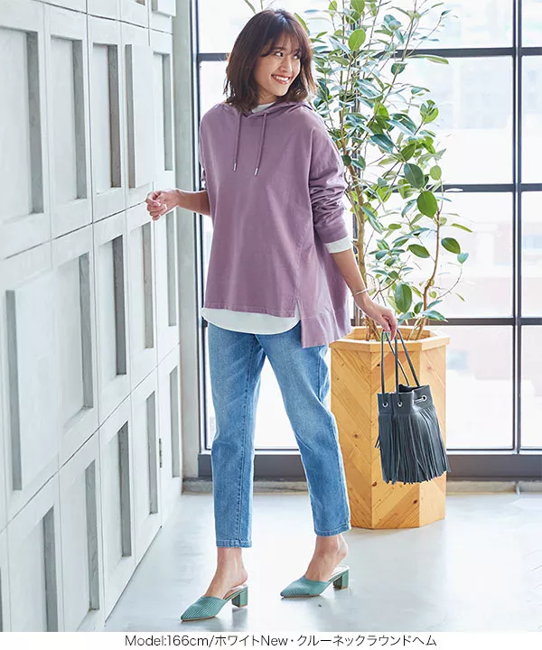 [ MadeInJAPAN ]選べるネックコットンTシャツ [C4455]   　 | トップス全品送料無料！8/7(金)18:00〜8/10(月)朝11:59まで
