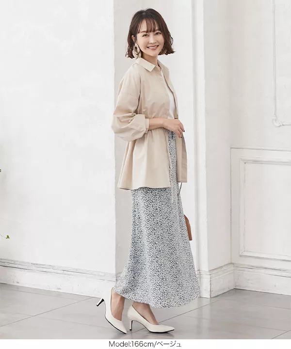 バルーン袖シャツ [C4456]   　 | トップス全品送料無料！9/11(金)18:00〜9/14(月)朝11:59まで