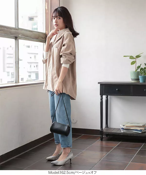 レイヤード風スキッパーシャツ [C4495]   　 | トップス全品送料無料！9/11(金)18:00〜9/14(月)朝11:59まで