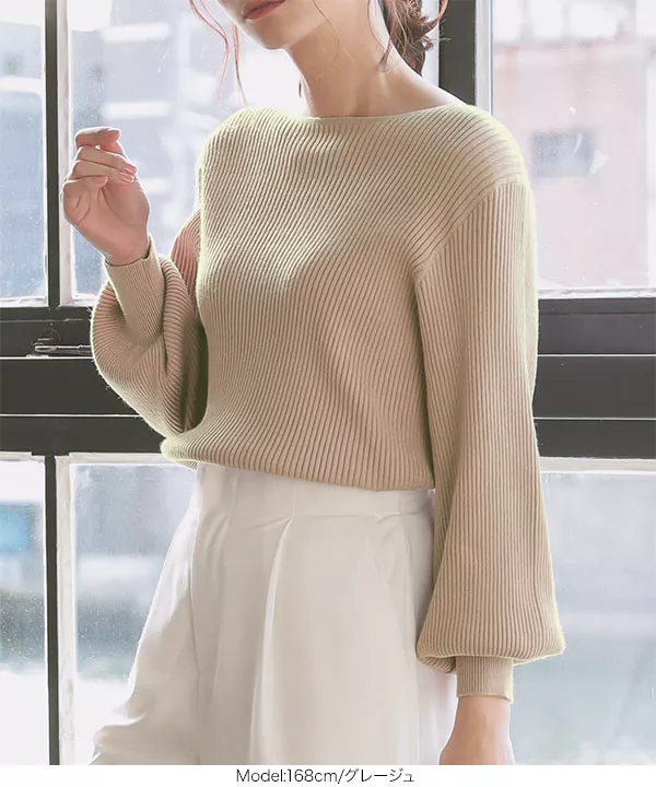 美品⭐︎Heveグレー バルーンスリーブ セーター 半袖 楽天市場】シアー バルーン袖 ガーゼシャツ レディース 前後2way