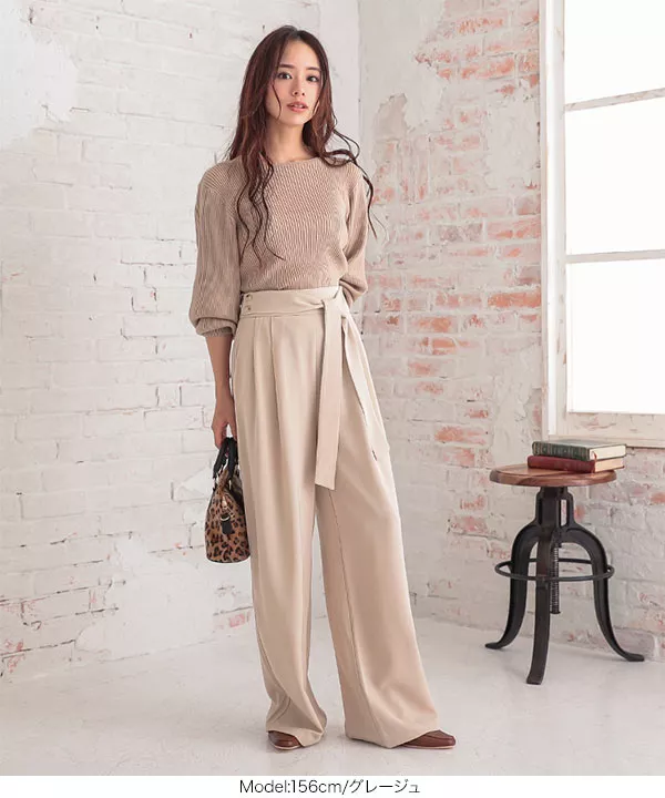 リブ袖バルーンニット [C4527] - レディースファッション通販