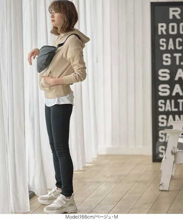 Champion ]プルオーバーフード付スウェット [C4548