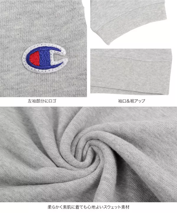 [ Champion ]ショートスリーブスウェットトップス [C4549]   　 | トップス全品送料無料！9/11(金)18:00〜9/14(月)朝11:59まで