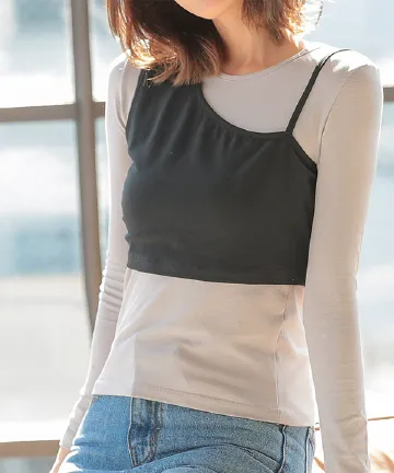 ビスチェ付きロンT [C4584]