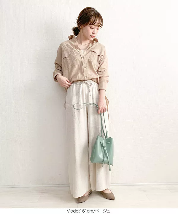 てらさんコラボ ]ベルト付きシャツチュニック [C4635] | SALE