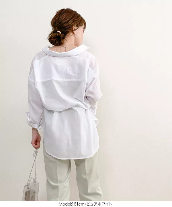 てらさんコラボ ]ベルト付きシャツチュニック [C4635] | SALE