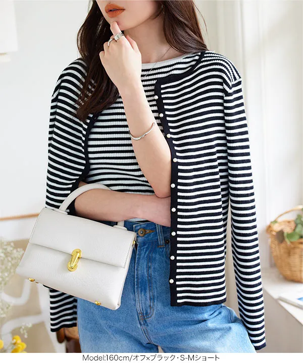 選べる2タイプ ] ボートネックノースリーブリブニット [C4702