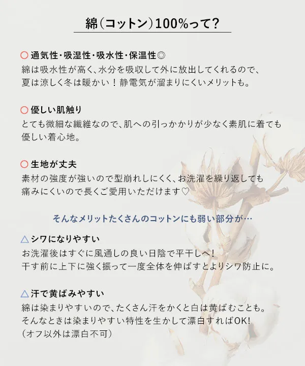 選べるモックネックorクルーネックコットン100%フレンチTシャツ [C4819]【メール便】 | トップス全品送料無料！8/3(月)朝11:59まで