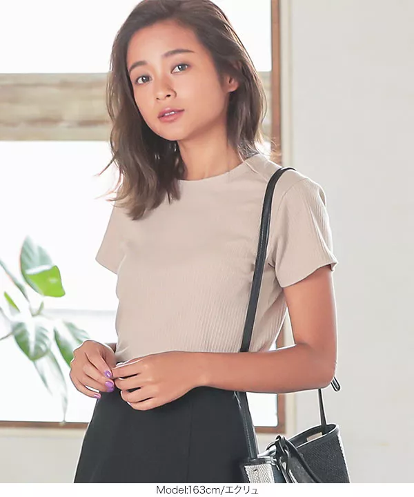 コンパクトリブTシャツ [C4822]   　