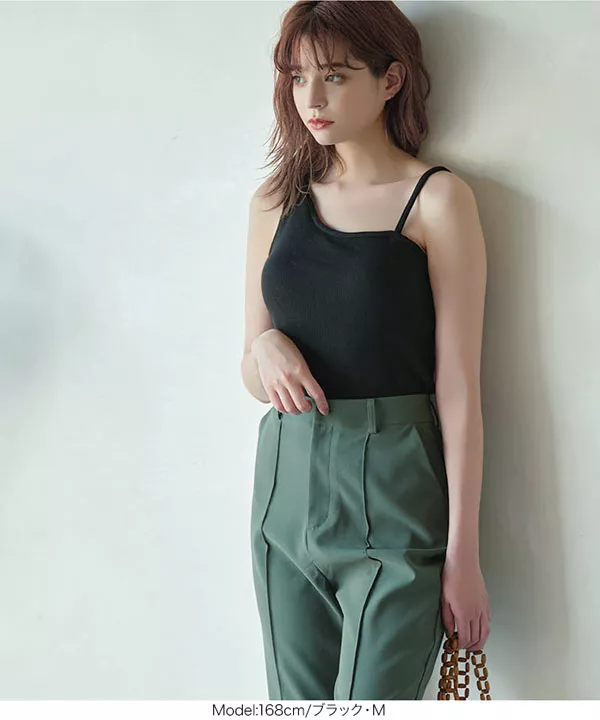 カップ付き２WAYワンショルタンクトップ [C4824]