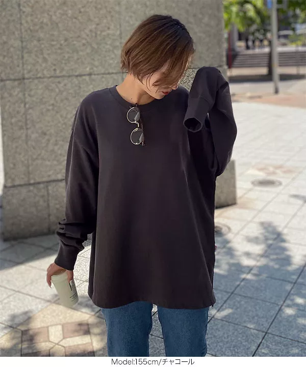 ユニセックスUSAコットンロングTシャツ [C4918]   　