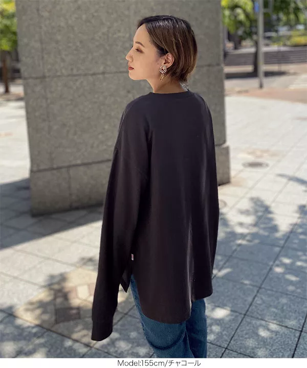 ユニセックスUSAコットンロングTシャツ [C4918]   　