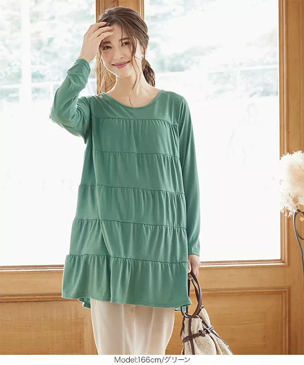 ティアードチュニックTシャツ [C4931]   　