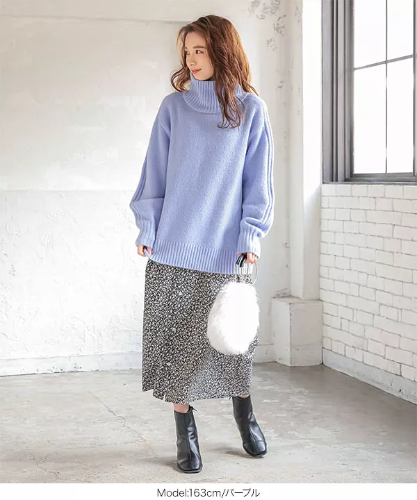 新品OBLI 手編みボリュームニット 手編みボリュームピンクニット | TOPS | OBLI