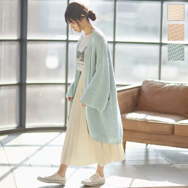 手編み風ゆるカーディガン [C5149] - レディースファッション