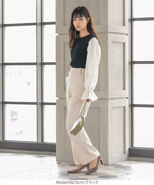 袖切り替えトップス [C5226]   　 | トップス全品送料無料！8/7(金)18:00〜8/10(月)朝11:59まで
