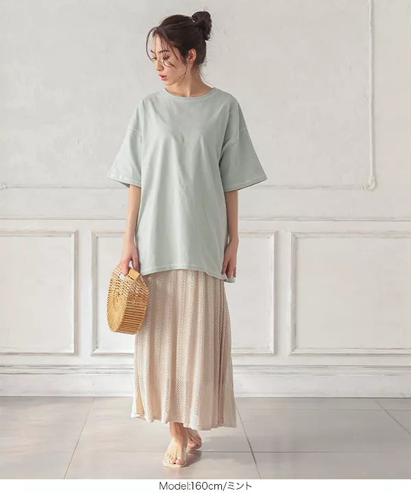 配色ステッチTシャツ [C5383]   　