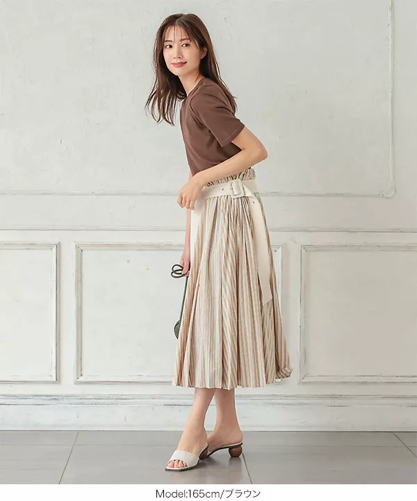 クルーネックサマーニットトップス [C5503] - レディースファッション