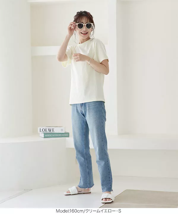 コットンベーシックTシャツ [C5525]   　