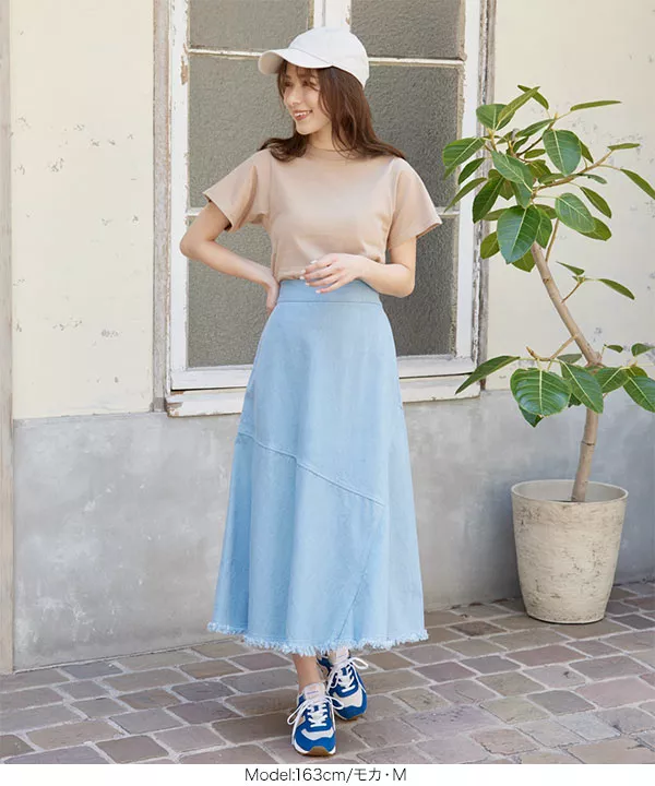 コットンベーシックTシャツ [C5525] - レディースファッション