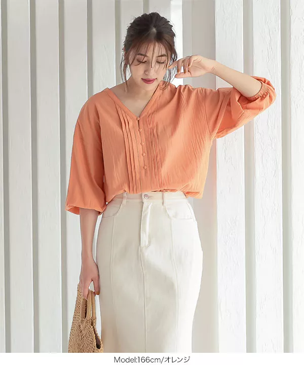 リラックスブラウス [C5558]   　 | トップス全品送料無料！9/11(金)18:00〜9/14(月)朝11:59まで