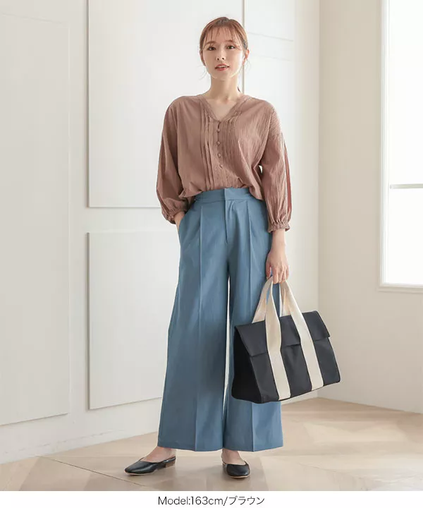 リラックスブラウス [C5558]   　 | トップス全品送料無料！9/11(金)18:00〜9/14(月)朝11:59まで