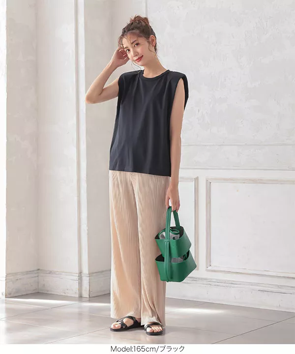 ショルダーパッド入りポンチTシャツ [C5627] | トップス全品送料無料