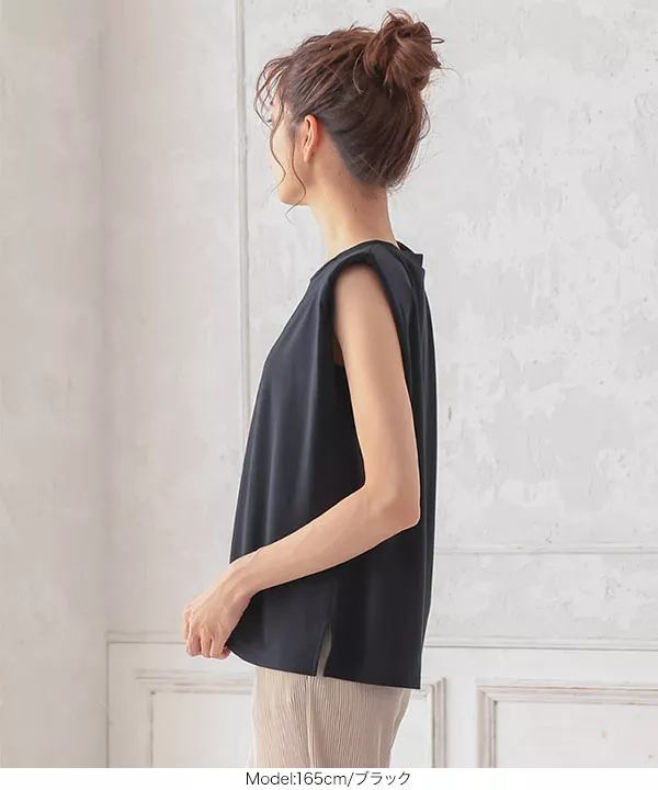 ショルダーパッド入りポンチTシャツ [C5627]   　